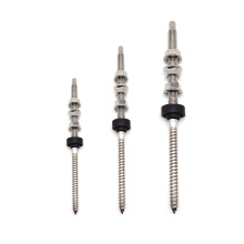 Stainless Steel SS304 A2 M10X200/250/300 wood to wood Dowel Screw with Wood Thread for Solar Energy Bracket System